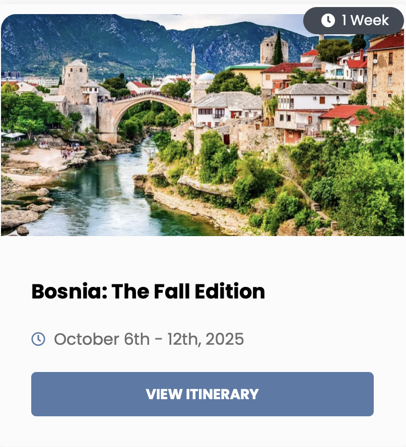 Bosnia with The Hybrid Tours